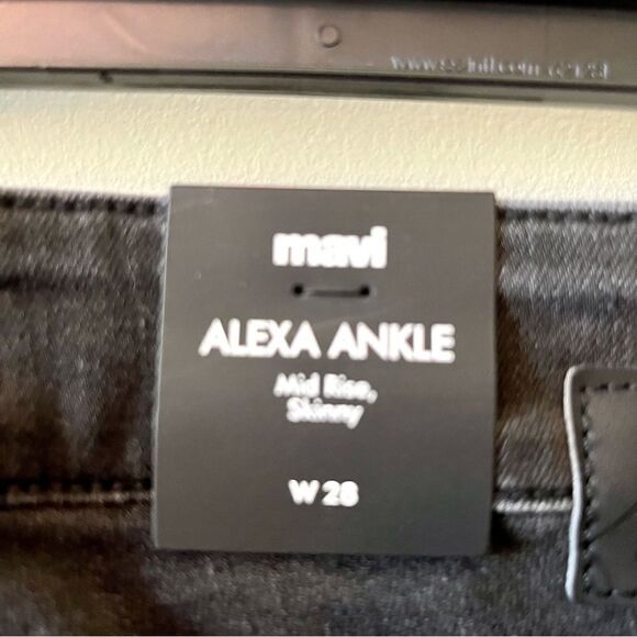 MAVI Alexa Ankle Mid Rise Skinny Jeans with Lace Up Ankles Size 28 - Picture 7 of 7